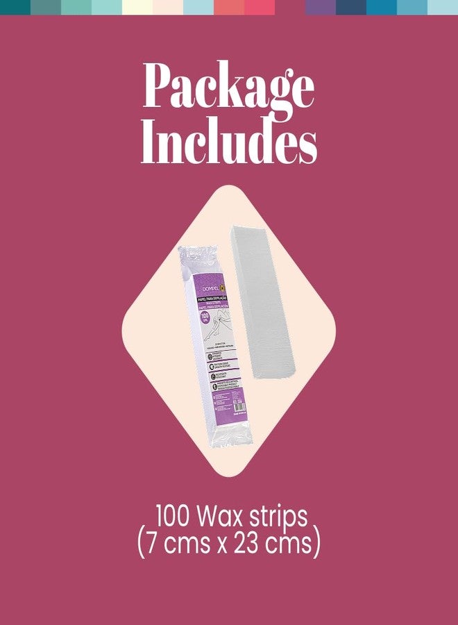 دومبيل شرائط دومبل غير المنسوجة، شرائط الشمع، شرائط إزالة الشعر بالشمع، 7 سم × 23 سم، موديل 356 (100 شريط) - Image 2